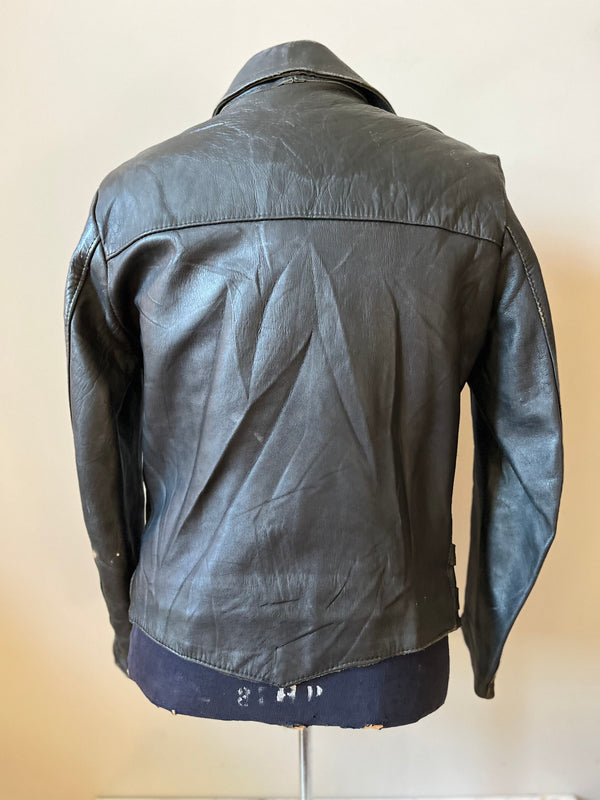 1950s MADE IN ENGLAND KETT PRODUCTS LEATHER MOTORCYCLE JACKET
