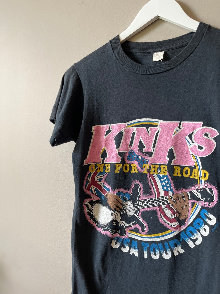 VINTAGE 1980 THE KINKS USA TOUR T SHIRT