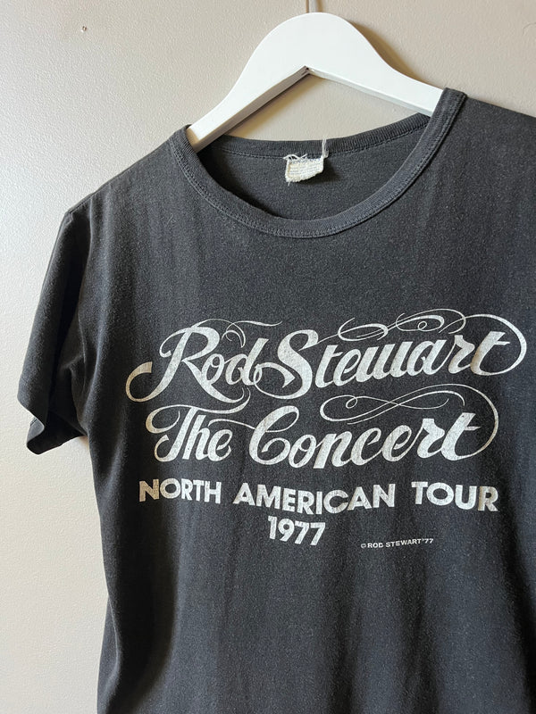 1977 ROD STEWART TOUR RINGER T SHIRT