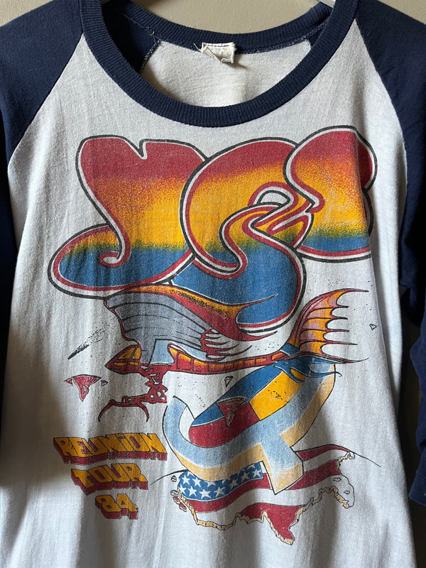 1984 YES "90125" 3/4 SLEEVE TOUR T SHIRT