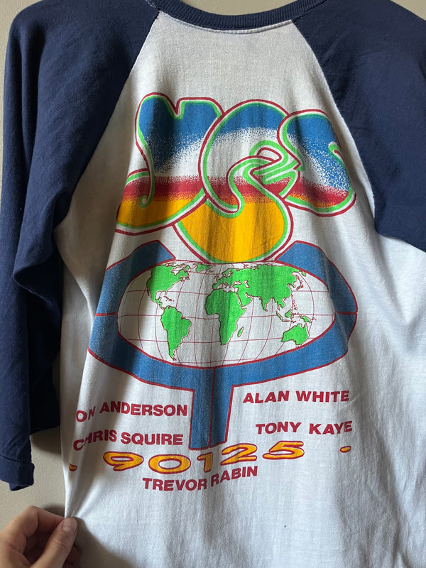 1984 YES "90125" 3/4 SLEEVE TOUR T SHIRT