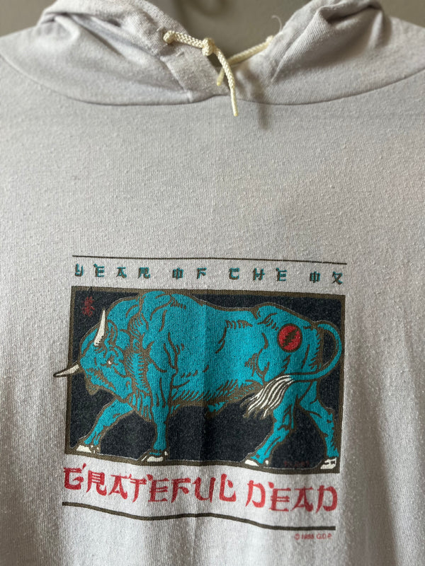 1985 GRATEFUL DEAD "YEAR OF THE OX" LEVIS CONCERT T SHIRT HOODIE