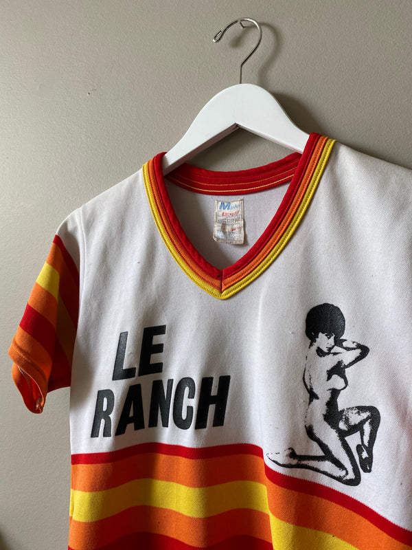1980s 3 TONE LE RANCH NAKED LADY T SHIRT