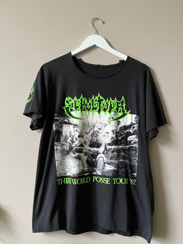 1992 SEPULTURA THIRD WORLD POSSE TOUR T SHIRT