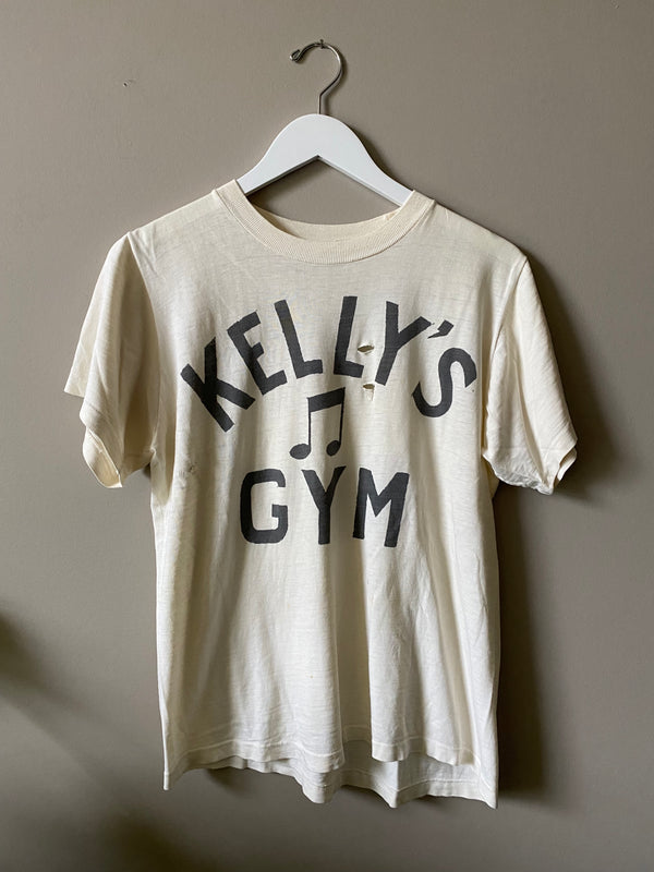 1960s PENNEY'S TOWNCRAFT "KELLY'S GYM'' T SHIRT