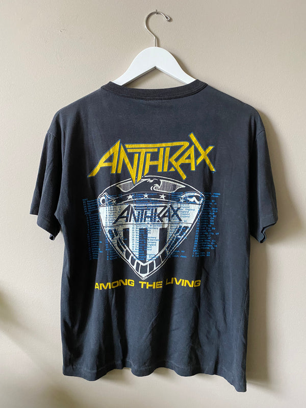 1988 ANTHRAX "AMONG THE LIVING" WORLD TOUR T SHIRT