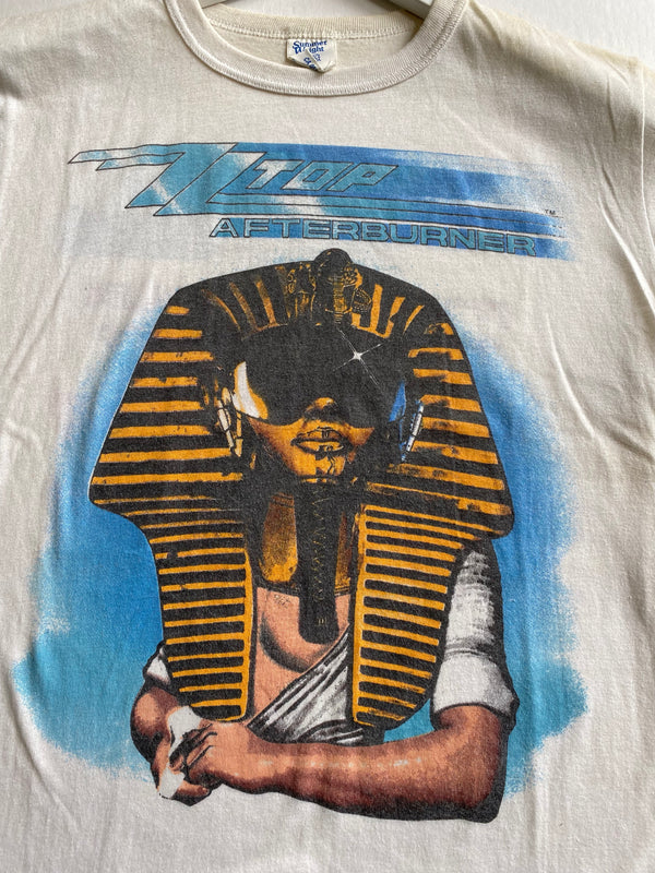 1980s ZZ TOP AFTERBURNER TOUR RINGER T SHIRT