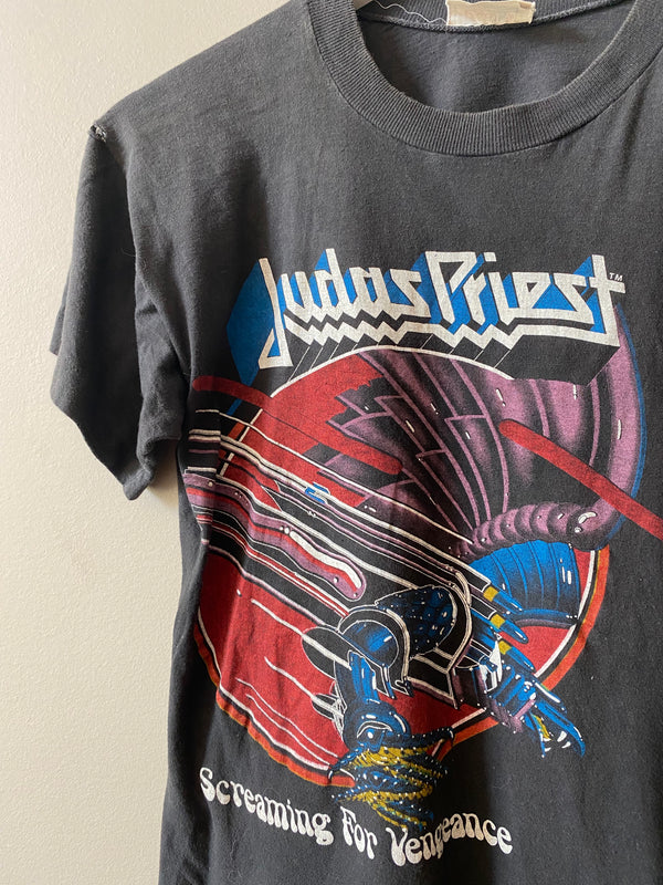 1980s JUDAS PRIEST WORLD TOUR T SHIRT