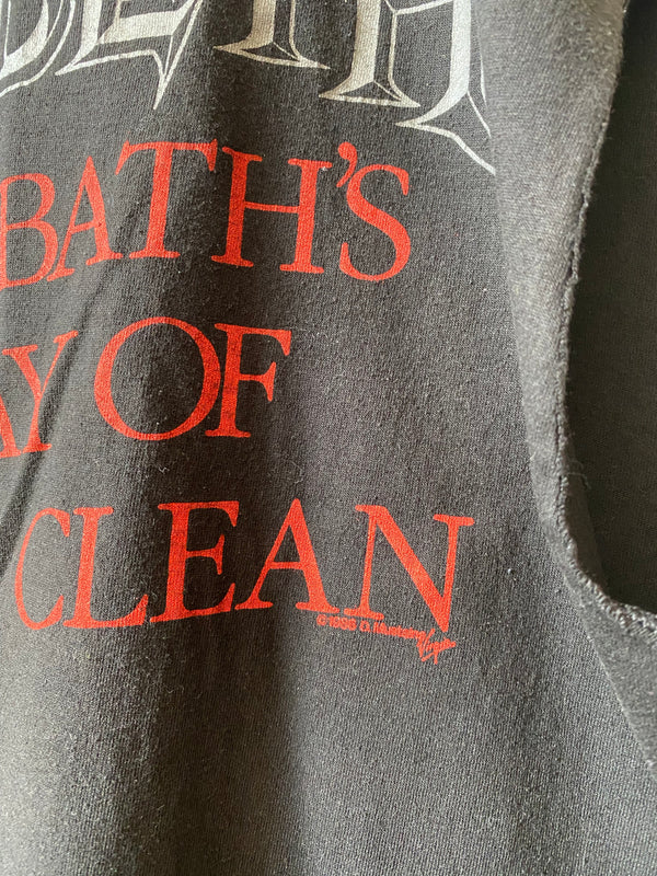 1986 "BLOOD BATH'S MY WAY OF GETTING CLEAN" MEGADETH T SHIRT