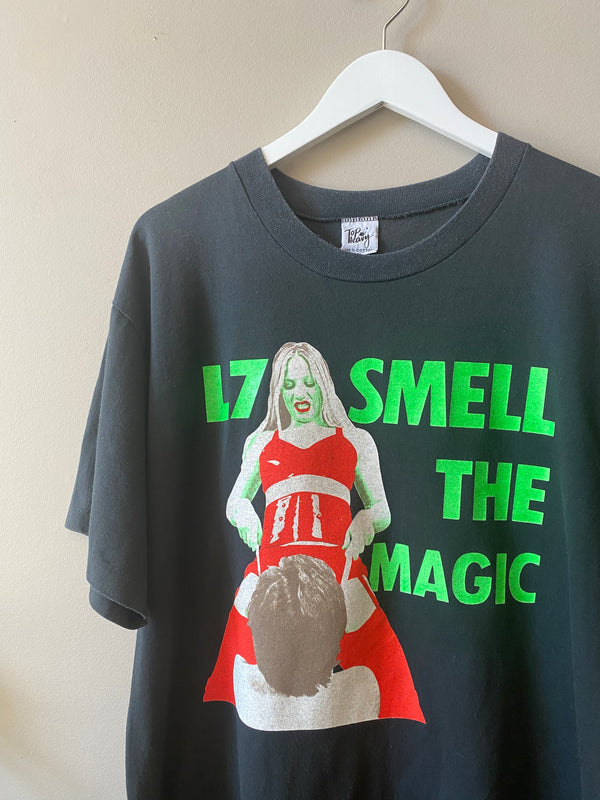 1990s L7 "SMELL THE MAGIC" T SHIRT