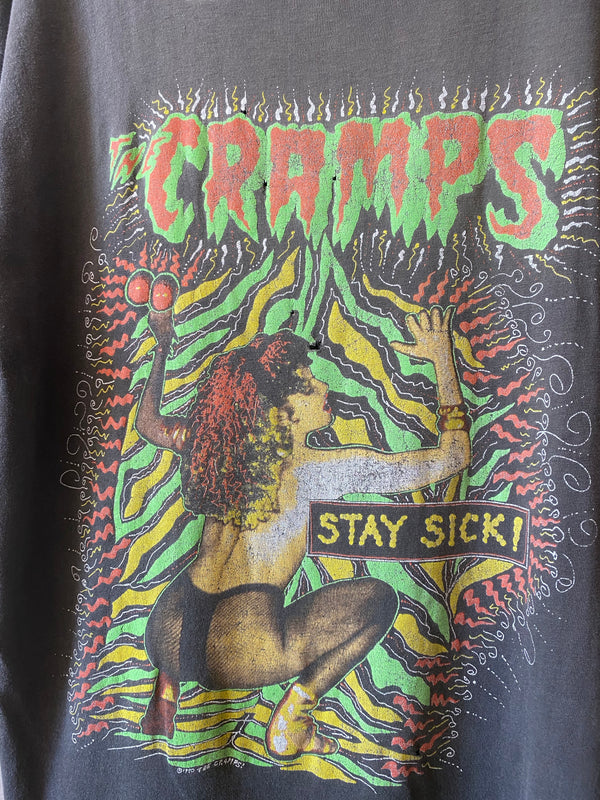 1990 THE CRAMPS "STAY SICK" AUSTRALIAN TOUR T SHIRT