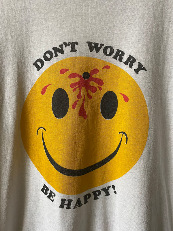 1980s DON'T WORRY BE HAPPY T SHIRT